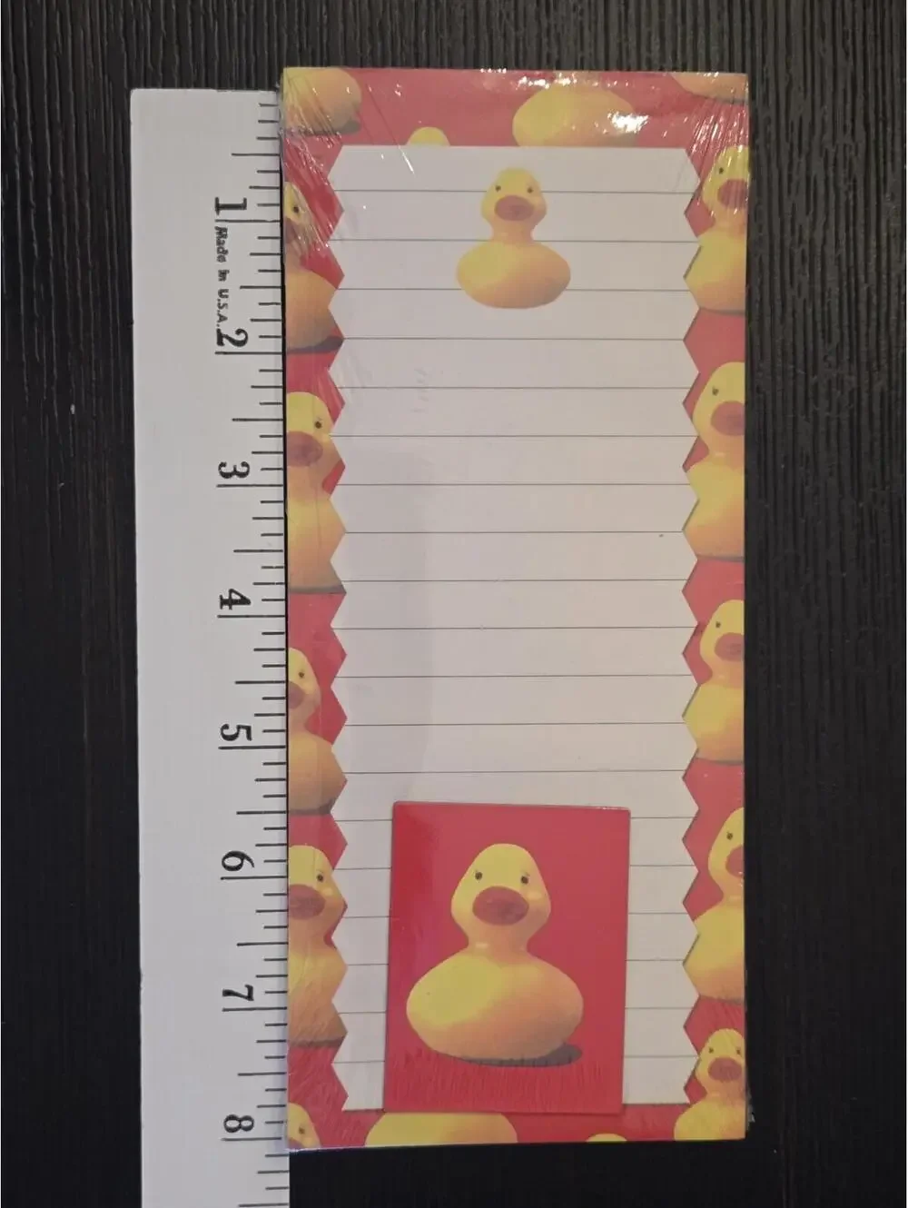 Rubber Ducky Magnetic To Do Pad Matching Magnet 80 Sheets Red Sealed New